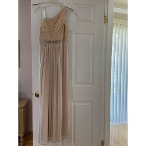One Shoulder Beaded Long Dress